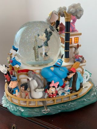 Disney Mickeys 75th Anniversary Steamboat Willie Musical Snowglobe 3