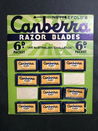 Razor Blades Canberra Vintage 1950 