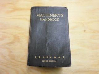 Vintage Machinery’s Handbook 8th Edition 1930 Industrial Press Gilded Gold Edges