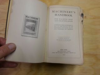 Vintage Machinery’s Handbook 8th Edition 1930 Industrial Press Gilded Gold edges 5