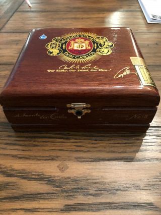 A.  Fuente Don Carlos No.  3 Cigar Box - Empty