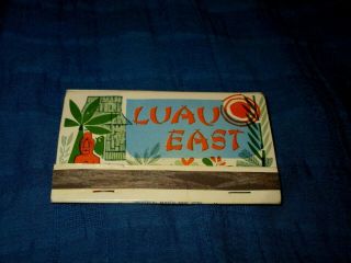 Luau East Restaurant - Madison Ave - York City - Tiki - 1960s Era Matchbook