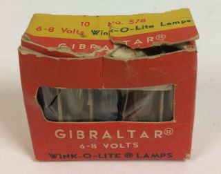 Set Of 10 Vintage Gibraltar Wink - O - Lite Lamps,  2 Extra Box