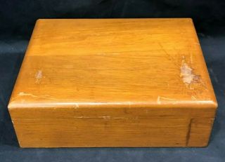 Vintage Alfred DUNHILL of London Wood Humidor Cigar Box Copper Lining Solid Wood 2