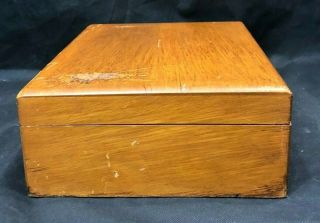 Vintage Alfred DUNHILL of London Wood Humidor Cigar Box Copper Lining Solid Wood 7