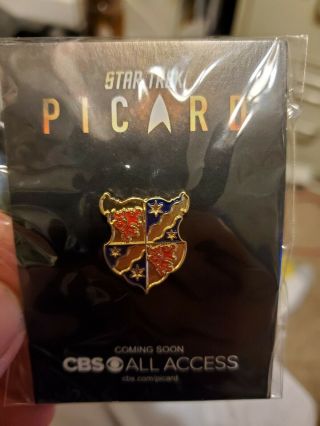 Sdcc 2019 Star Trek Picard Pin From The Star Trek Universe Cbs In Hand