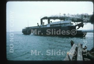 Slide Chief Wawatam Railroad Car Ferry In 1978