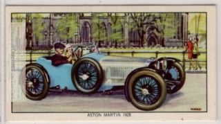 1928 Aston Martin 11.  9 Hp Motor Car Automobile Vintage Ad Card