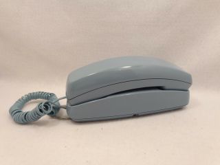 Vintage Radio Shack Corded Telephone Light Blue Push Button Model 43 - 599 No5