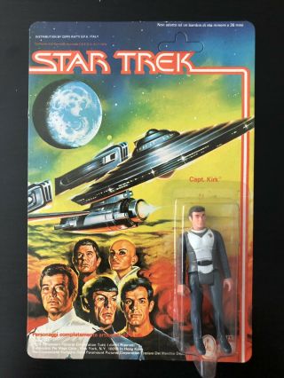 Mego 1979 Star Trek Motion Picture Capt.  Kirk Action Figure Moc Rare Unpunched