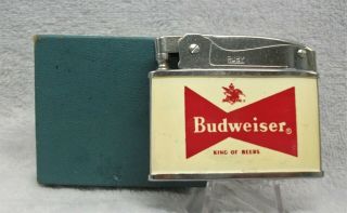 Vintage Budweiser King Of Beers Flat Advertising Lighter Look Near