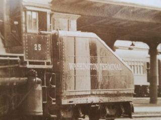 Vintage Black and White Train Photo Rail Photo Service 2