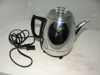 Vintage Ge General Electric Pot Belly Coffee Percolator Model 18p40