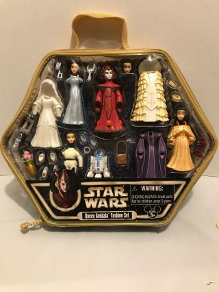 Disney Star Wars Star Tours Queen Amidala Fashion Doll Set Complete Polly Pocket
