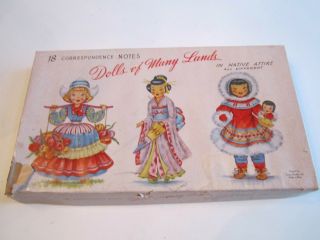 Vintage Dolls Of Many Lands - 18 Correspondence Cards - Tub Rrr