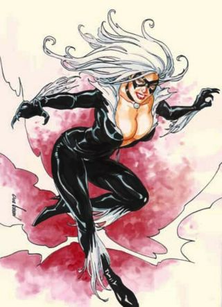Black Cat Sexy Sketches Pin Up Drawing Art By Noora