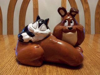 Marc Anthony & Pussyfoot Warner Bos Looney Tunes Figure Salt And Pepper Shakers
