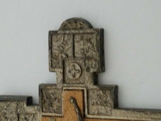 Antique Catholic Crucifix Pendant With Pope Piux VII Rome 3