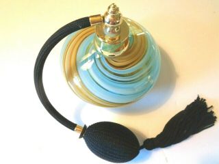 Vintage Perfume Bottle Gold Long Spray Tassels Perfume Atomizer Pump Refillable