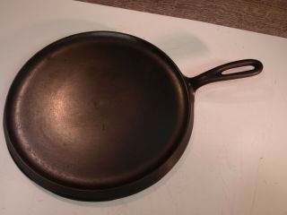 Vintage Wagner Ware Cast Iron 10 " Handled Griddle 1109a Cleaned Seasoned