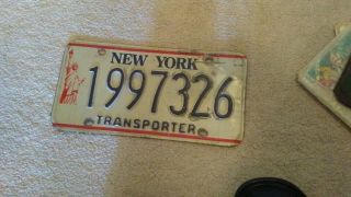 York Ny Statue Of Liberty License Plate Transporter