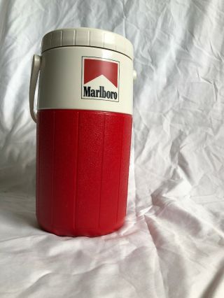 Marlboro Coleman Vintage 5590 Water Jug Thermos Cooler Cigarettes Red