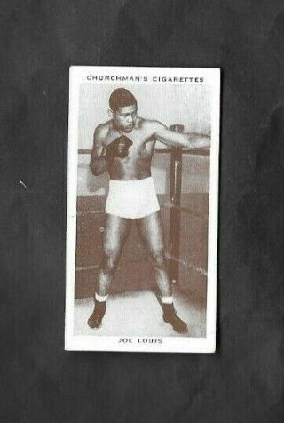 Church Man 1938 (boxing) Type Card  26 Joe Louis - Boxing Personalities