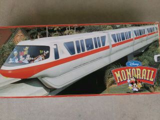 Walt Disney World Monorail Rare Red Stripe Play Train Set w/Original Box 3