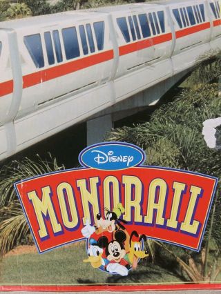 Walt Disney World Monorail Rare Red Stripe Play Train Set w/Original Box 4