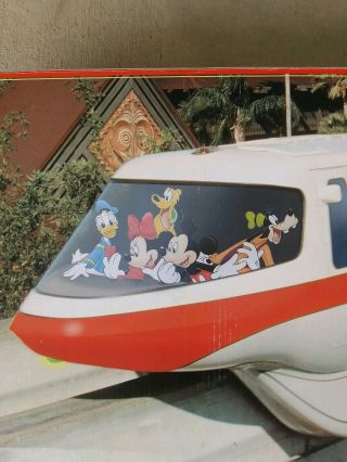 Walt Disney World Monorail Rare Red Stripe Play Train Set w/Original Box 5