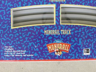 Walt Disney World Monorail Rare Red Stripe Play Train Set w/Original Box 7