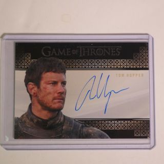 Game Of Thrones Inflexions Tom Hopper Dickon Tarly Valyrian Auto Very Limited