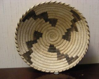 Vintage Papago Native American Indian Hand Woven Basket