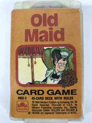 Old Maid 45 Cards Set Golden In Case Fast (p3)