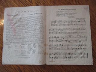 Vintage WWII Voices of Victory Phonograph Record & American Victory Songs Sheet 3