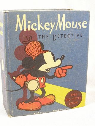 Big Little Book - Mickey Mouse The Detective - 1934 - 1st Ed.  1st Printing
