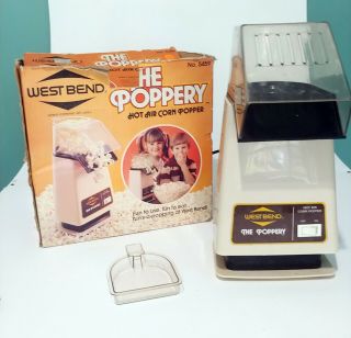 West Bend " The Poppery " 1500 Watt Hot Air Popcorn Popper & Coffee Bean Roaster