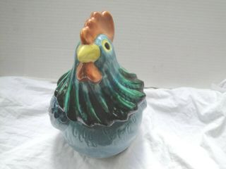 Metlox Poppytrail Pottery Chicken / Hen Cookie Jar