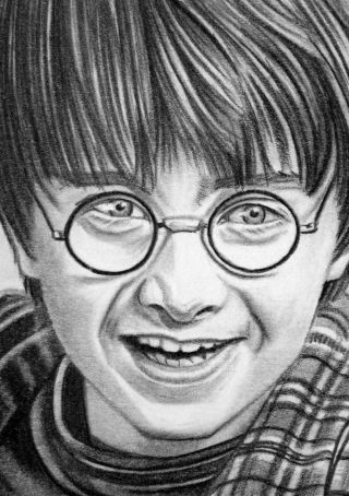 Aceo Sketch Card Harry Potter Daniel Radcliffe