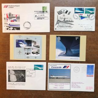 6 Concorde Covers / Postcards - Ref266