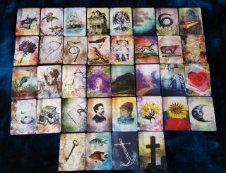 " Pictorial Lenormand " By Alyzen Moonshadow Fortune - Telling Cartomancy Cards