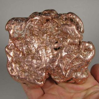 4.  1 " Native Copper Nugget - Keweenaw Peninsula,  Michigan - 1.  3 Lbs.
