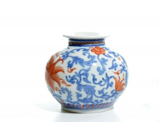 A Chinese Iron - Red Decorated Porcelain Jar 3