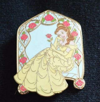 Disney Beauty And Beast,  Belle Rose Window Pin
