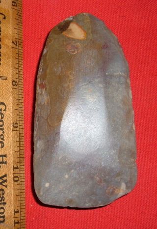 Little (4 " -) Colorful Sahara Neolithic Flint Celt,  Ancient African Artifact