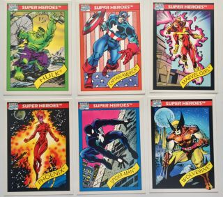 Marvel Universe Premiere Edition Tin 162 Complete Card Set With 5 Holograms Good 4