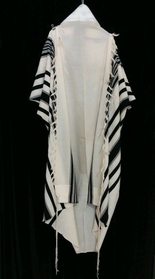 Kosher Tallit Prayer Shawl 100 Wool Size 80 80x64 In 204x164 Cm 2100