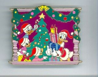 Disney Donald Duck Nephews Huey Dewey Louie Christmas Jumbo Le 100 Pin