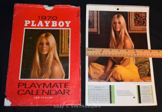 Vintage Playboy Playmate Calendar Pin - Up - 1970 - With Envelope