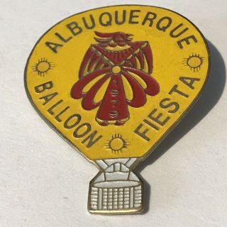 Vintage Albuquerque Balloon Fiesta 1979 Pin Back 1.  5 X 2 Enamel Pin A5254